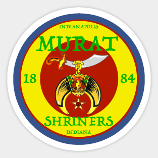 Murat Shriners, est. 1884 Sticker